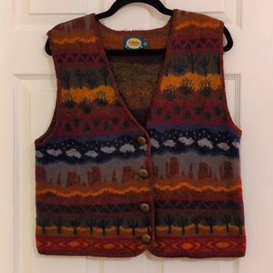 💝3 FOR $30💝 Cabela's Southwestern Wool Sweater Vest XL